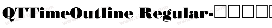 QTTimeOutline Regular字体转换